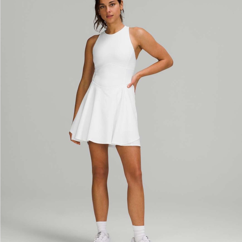 Lululemon Court Crush White Tennis Dress - Picture 2 of 7